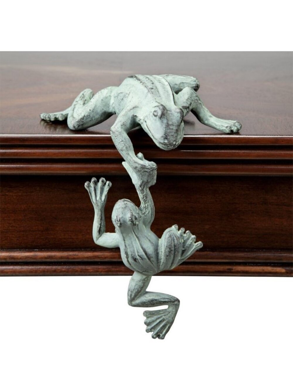 Charming Frog Shelf Sitter Decor - Whimsical Home Accent for Garden & Indoor Use